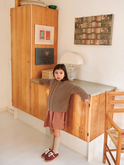 Tia Zipper Jacket Kids | Halbpatentjacke für jeden Tag aus Sunday und Tynn Silk Mohair von Sandnes