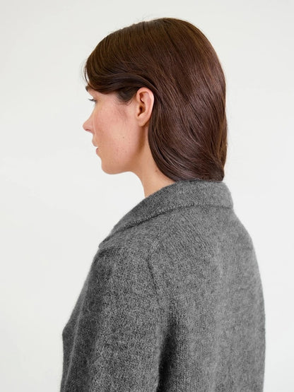 Aria Sweater | feines Shirt mit Polokragen aus Alpakka Folgetrad und Tynn Silk Mohair von Sandnes Garn