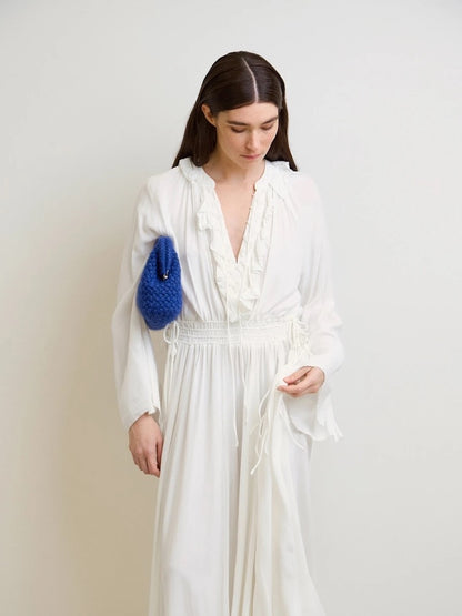 Basket Clutch | gehäkeltes Muster aus Double Sunday und Tynn Silk Mohair von Sandnes Garn