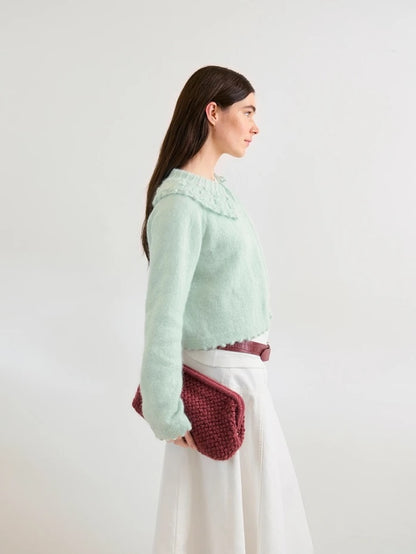 Basket Clutch | gehäkeltes Muster aus Double Sunday und Tynn Silk Mohair von Sandnes Garn