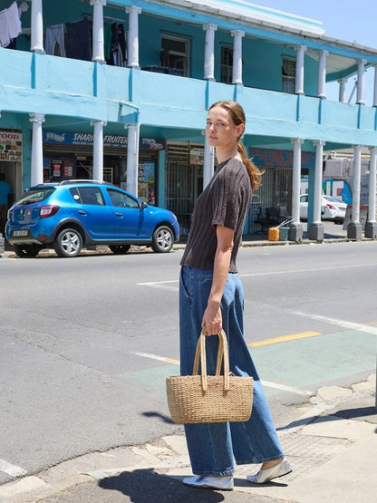 Elva Tee | luftiges Rippenshirt aus Line von Sandnes Garn