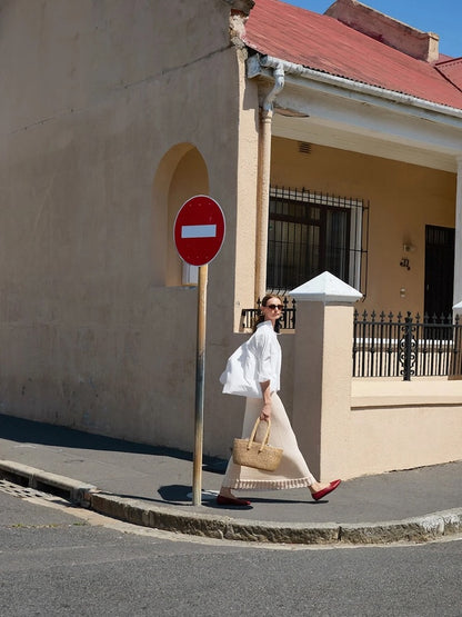 Roselyn Long Dress | lässiges Maxi-Kleid aus Line von Sandnes Garn