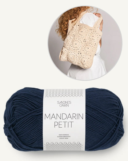 Buttercup Bag | Boho bag made from Mandarin Petit by Sandnes Garn