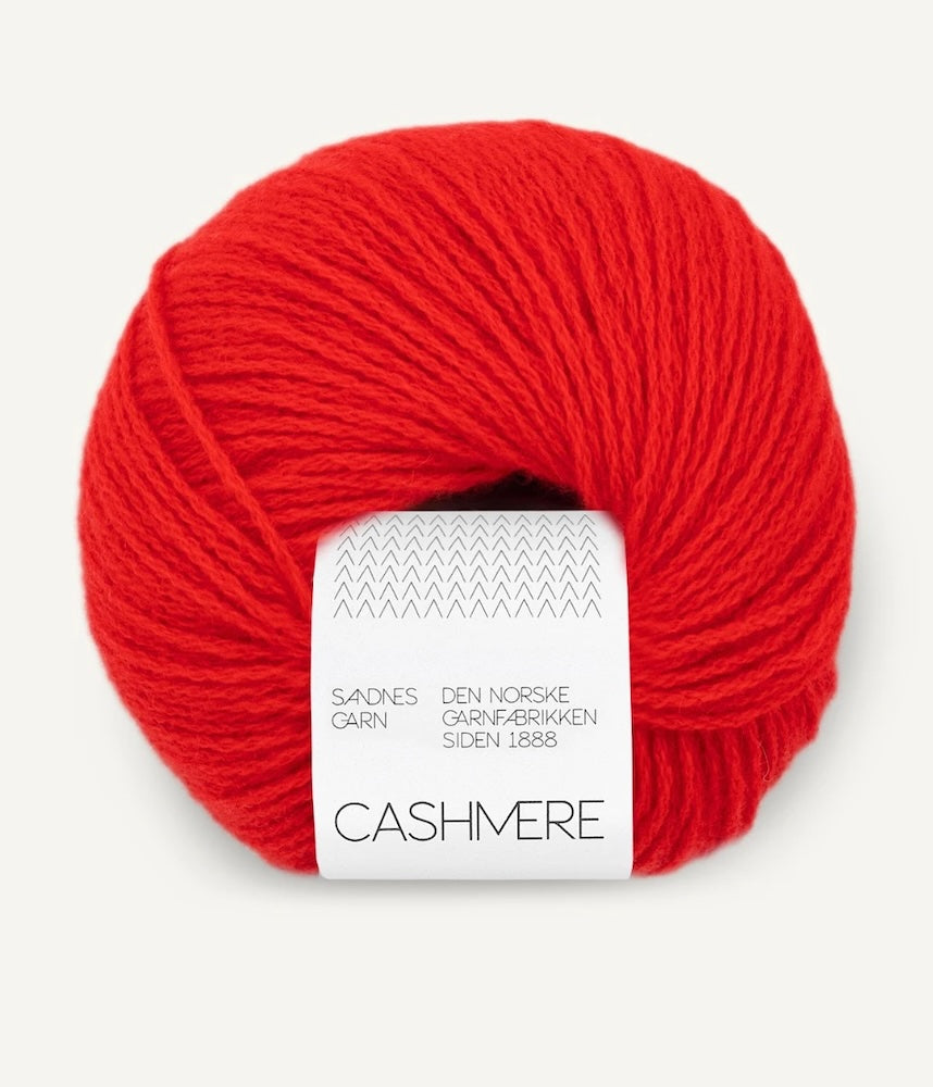 Sandnes Cashmere Farbe scarlet red 4018