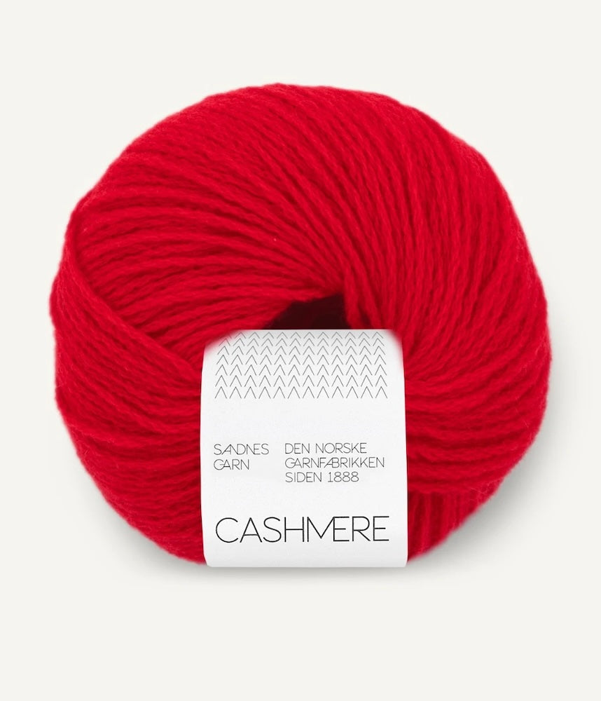 Sandnes Cashmere Farbe treu red 4219