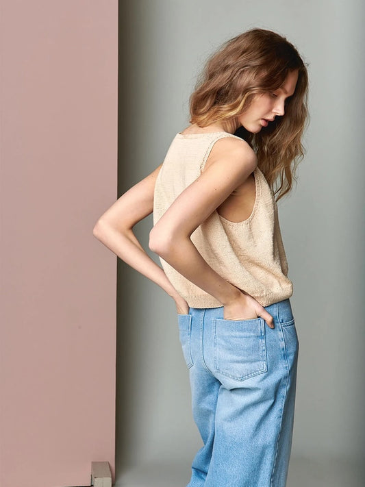 Iris Top | lässig bequem aus Mandarin Petit von Sandnes Garn