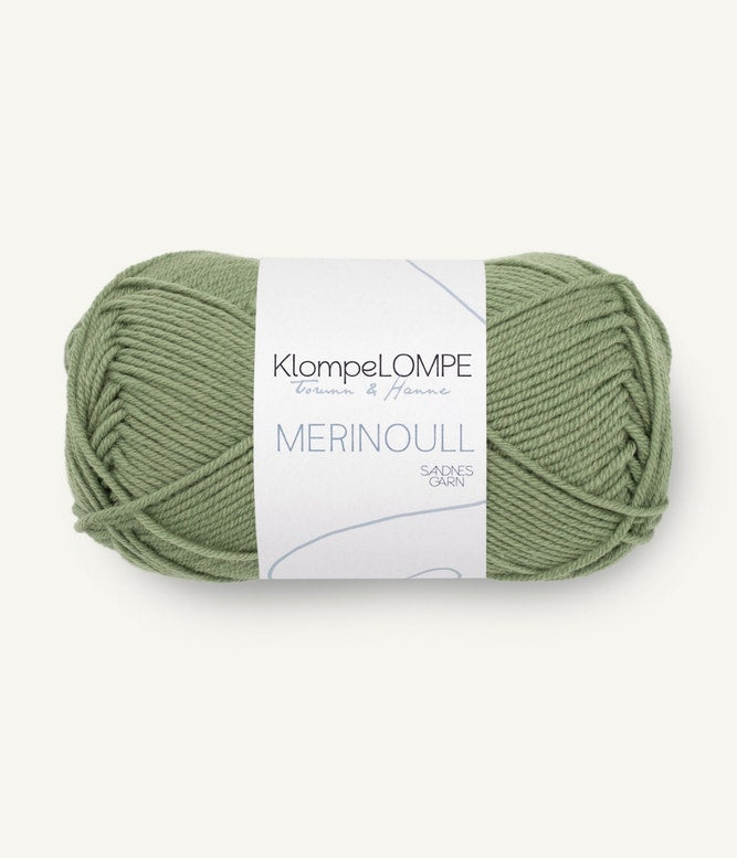 Sandende Garn Klompelompe Merinoull Farbe 9052