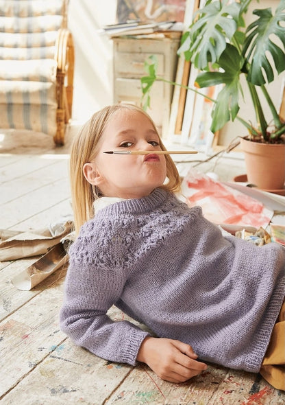 Leahs Lochmusterpullover Kids | mit Gratisanleitung aus Smart von Sandnes Garn