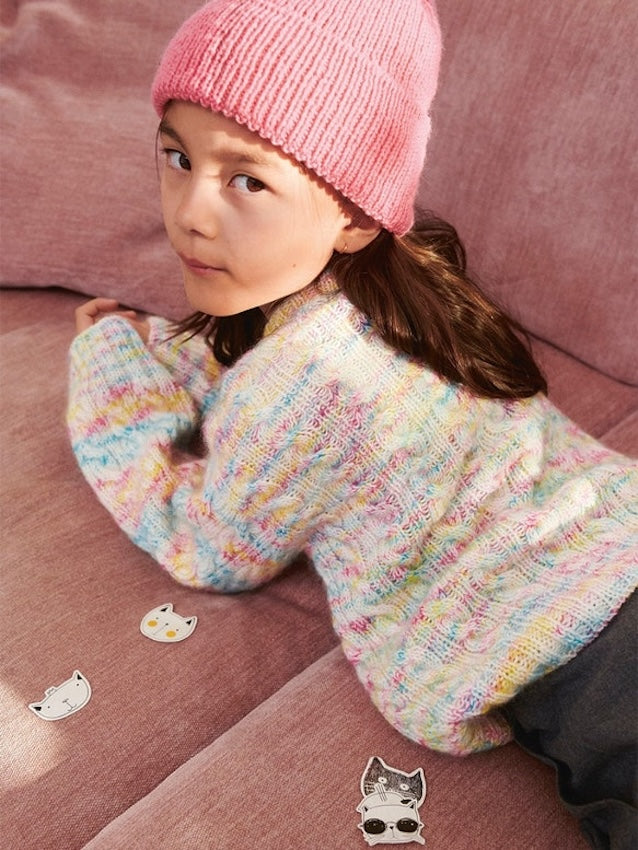 Sandnes Magazin 2401 Bonnie Sweater mit Sunday und Tynn Silk Mohair Print 2