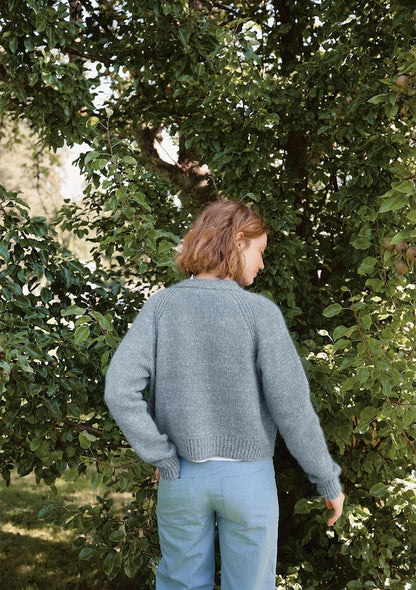 Noomi Jacket Double Sunday | classic cardigan made from Double Sunday and Tynn Silk Mohair by Sandnes Garn
