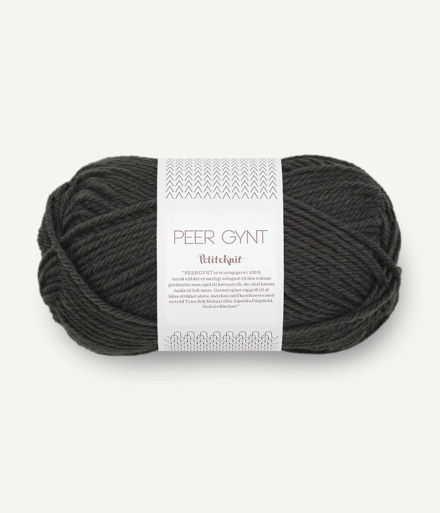 Sandnes Garn Peer Gynt by PetiteKnit Farbe dusty noir 3891