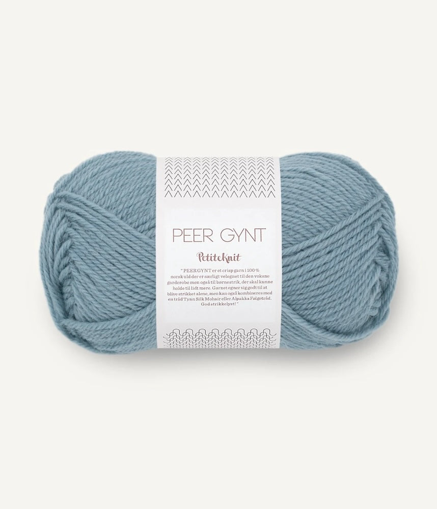 Sandnes Garn Peer Gynt by PetiteKnit Farbe september sky 6351