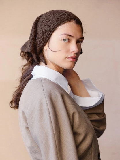 Petra Scarf | Lochmustertuch aus Cashmere von Sandnes Garn