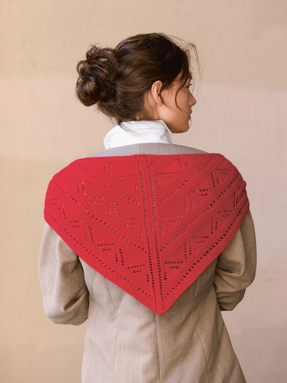 Petra Scarf | Lochmustertuch aus Cashmere von Sandnes Garn