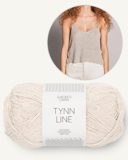 Rib Singlet | super soft made from Tynn Line by Sandnes Garn