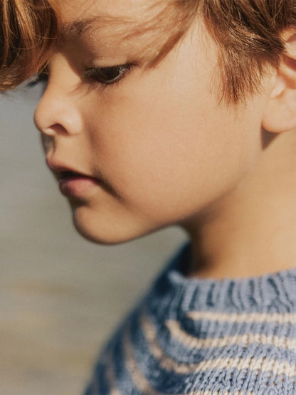 Sailor Pullover Kids | maritime Streifen aus Line von Sandnes Garn