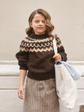 Sandnes, Tema 76, Tinde Sweater Kids, braun 1