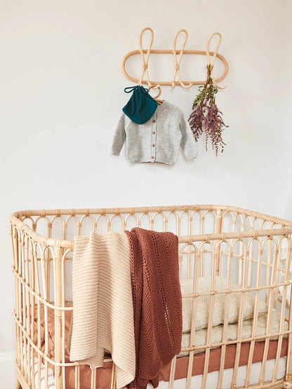 Wellen Decke Baby - mit Gratisanleitung | super weich aus Merinoull von Sandnes Garn