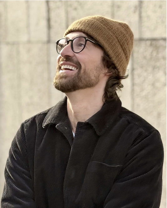 Caramel-Cashmere Waffle Hat | kuschelweiches Muster aus Bio Cashmere 6/28 von Pascuali