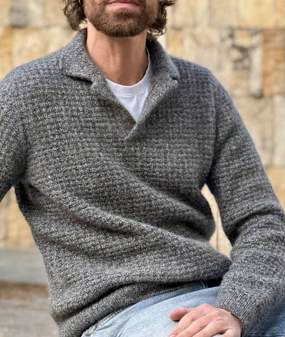 The Cashmere-Waffle Polo | Waffel-Muster aus Classic Cashmere von Cardiff