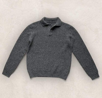 The Cashmere-Waffle Polo | Waffel-Muster aus Classic Cashmere von Cardiff