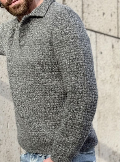 The Cashmere-Waffle Polo | Waffel-Muster aus Classic Cashmere von Cardiff