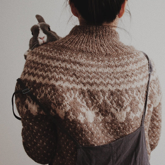 Karibou Sweater | winterliches Muster aus Plötulopi von Lopi Island