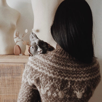 Karibou Sweater | winterliches Muster aus Plötulopi von Lopi Island