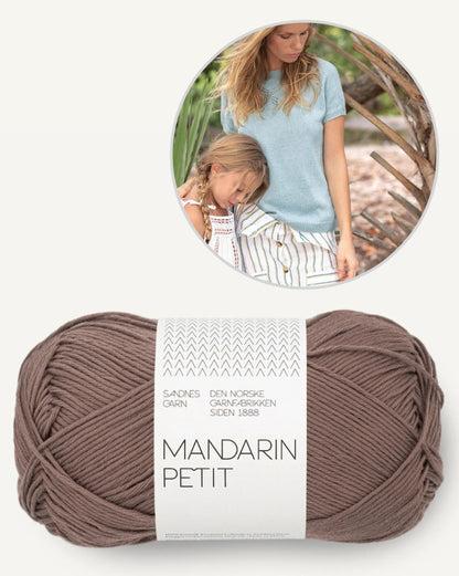Schleifen Shirt | zartes Lochmuster aus Mandarin Petit von Sandnes Garn