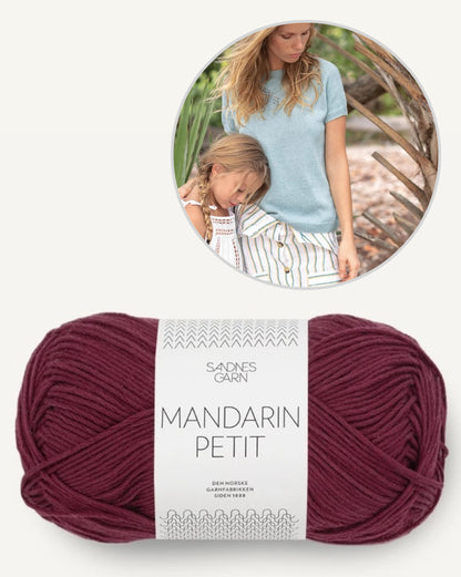 Schleifen Shirt | zartes Lochmuster aus Mandarin Petit von Sandnes Garn
