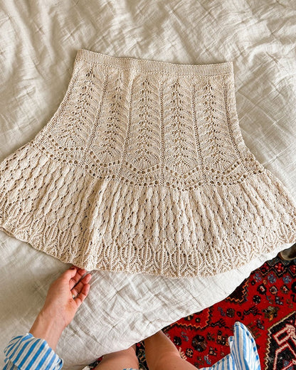 Seashore Skirt | atemberaubend romantisches Muster aus Pure Silk von Knitting for Olive