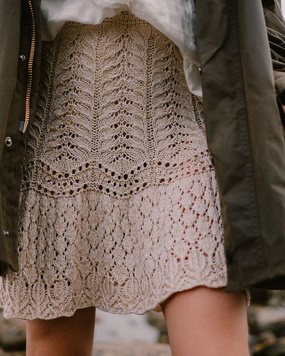 Seashore Skirt | atemberaubend romantisches Muster aus Pure Silk von Knitting for Olive