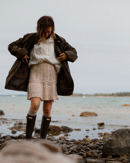 Seashore Skirt | atemberaubend romantisches Muster aus Pure Silk von Knitting for Olive