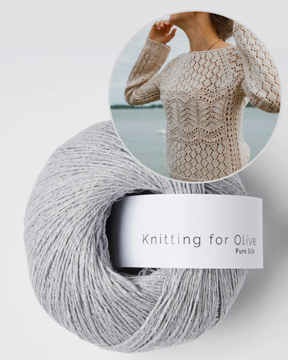 Seashore Blouse | aus zartem Pure Silk von Knitting for Olive