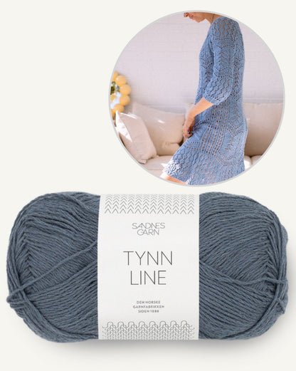 Seashore Dress | zartes Muster aus Tynn Line von Sandnes Garn