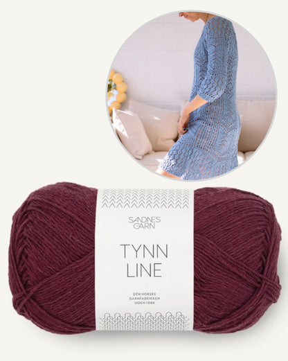Seashore Dress | zartes Muster aus Tynn Line von Sandnes Garn