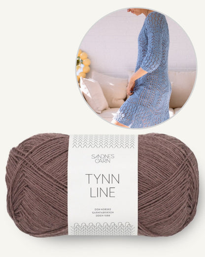 Seashore Dress | zartes Muster aus Tynn Line von Sandnes Garn