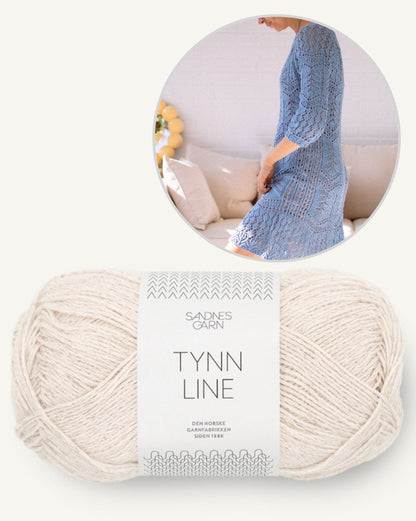 Seashore Dress | zartes Muster aus Tynn Line von Sandnes Garn