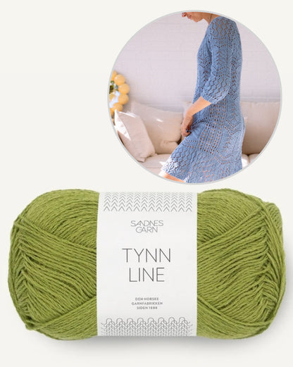 Seashore Dress | zartes Muster aus Tynn Line von Sandnes Garn