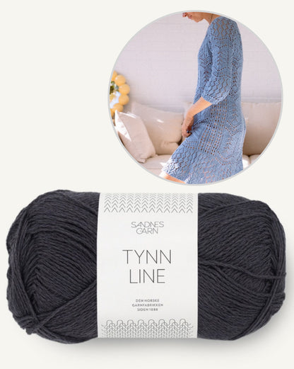 Seashore Dress | zartes Muster aus Tynn Line von Sandnes Garn