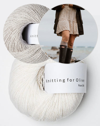 Seashore Skirt | atemberaubend romantisches Muster aus Pure Silk von Knitting for Olive