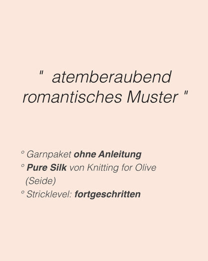Seashore Skirt | atemberaubend romantisches Muster aus Pure Silk von Knitting for Olive