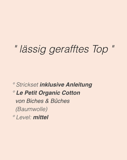 Seaside Summer Top | rennosti rypytetty toppi Biches & Bûchesin Le Petit Organic Cotton -langasta