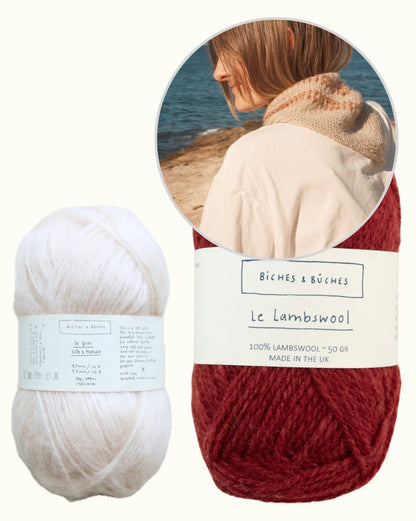 Seaside Shawl | betoverend tuch van Le Lambswool en Le Gros Silk & Mohair van Biches & Bûches