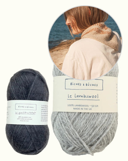 Seaside Shawl | betoverend tuch van Le Lambswool en Le Gros Silk & Mohair van Biches & Bûches