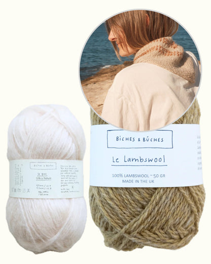 Seaside Shawl | betoverend tuch van Le Lambswool en Le Gros Silk & Mohair van Biches & Bûches
