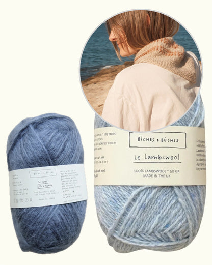 Seaside Shawl | betoverend tuch van Le Lambswool en Le Gros Silk & Mohair van Biches & Bûches