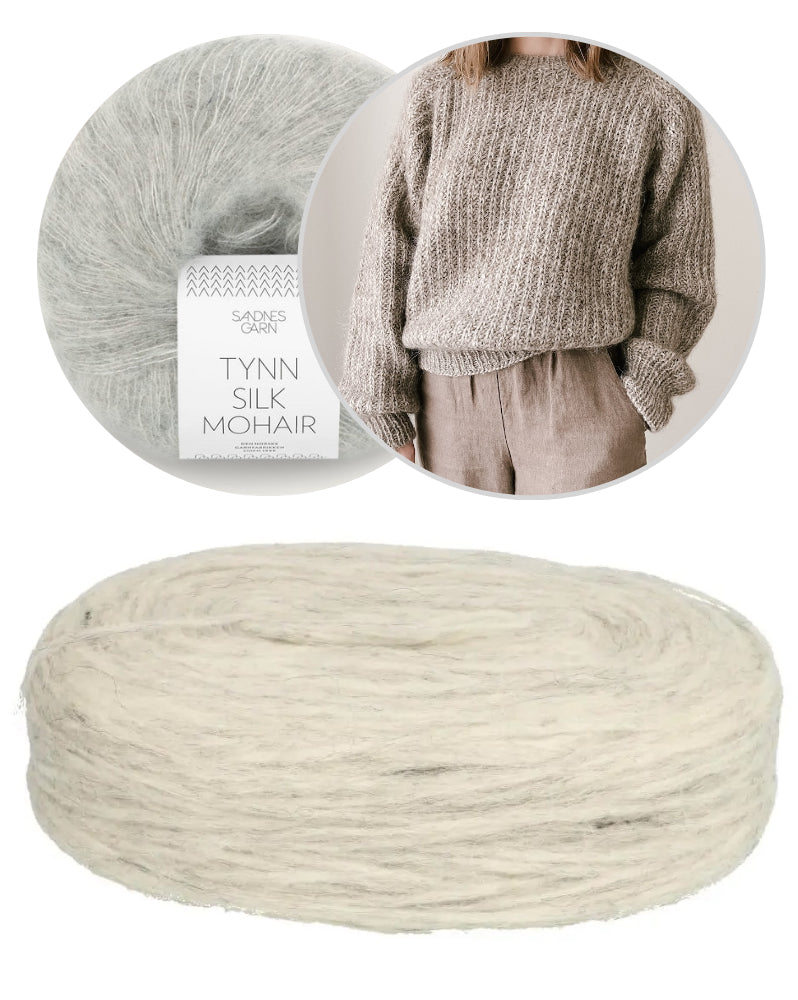 Seasons Sweater von Ozetta mit Plötulopi von Lopi Island und Tynn Silk Mohair von Sandnes Garn 10