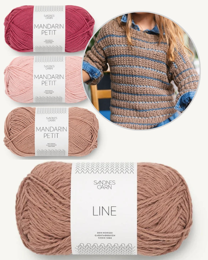 Sandnes Kollektion 2405 Sebbe Sweater Junior mit Line und Mandarin Petit 7