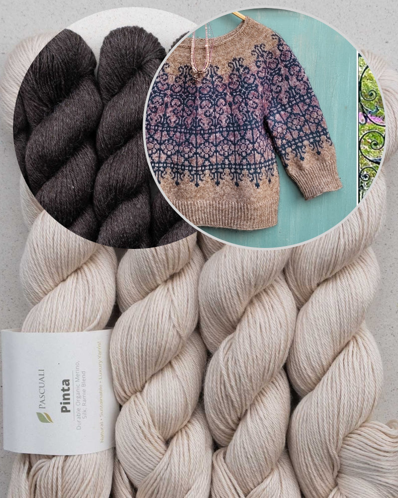 Secret Garden Sweater von Elenor Mortensen mit Pinta / Handgefärbt von Pascuali 10